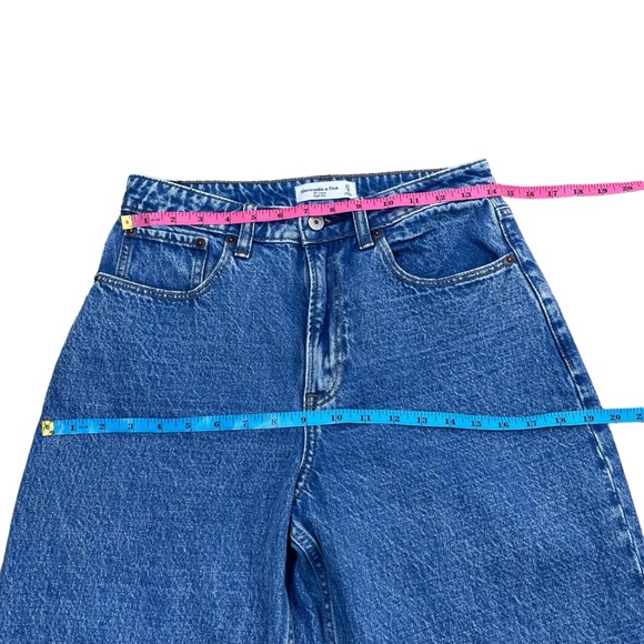 Abercrombie & Fitch Curve Love High Rise Loose Jean Medium Size 27 Size 4 Long - Picture 10 of 12